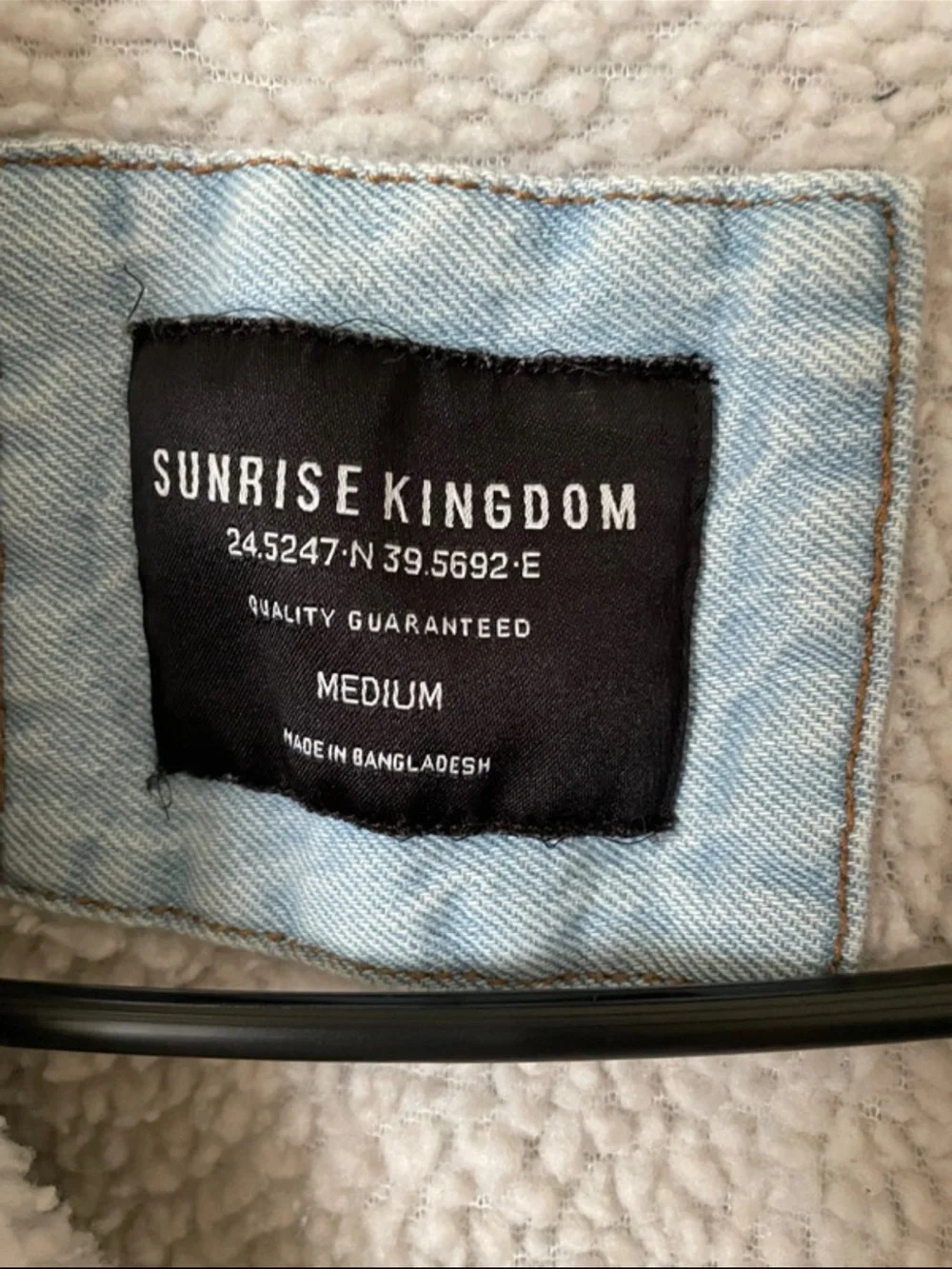 Sherpa-Lined Light Blue Denim Jacket - Men